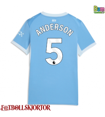 Manchester City Elliot Anderson #5 Hemmatröja Dam 2026-27 Kortärmad